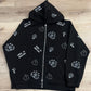 all over print zip up