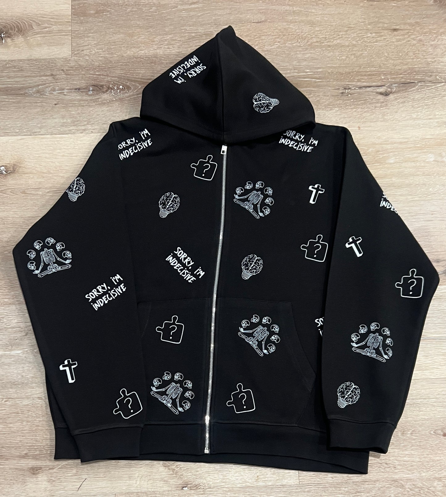 all over print zip up