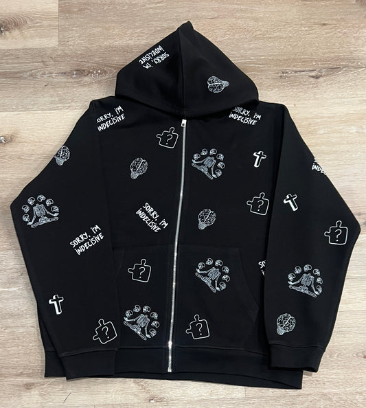 all over print zip up